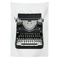thumbnail image 3 of Ambesonne Typewriter Tablecloth Rectangular Table Cover, Antique Writing Device, 60"x84", Grey Fern Green, 3 of 4