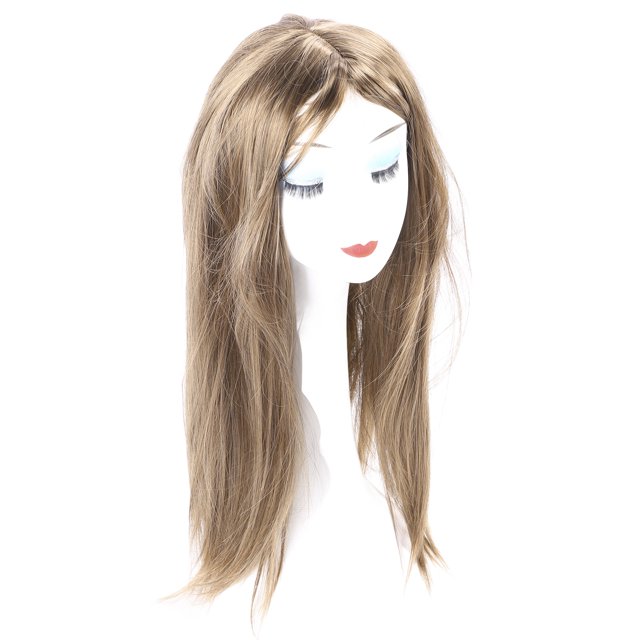 Peluca Larga y Recta Con Flequillo, Cabello y SINTOSO PELUCA DE PELO LARGO Y LISO CABELLO SINTÉTICO PARA MUJERES PARA EL DISFRAZ