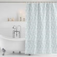 thumbnail image 4 of Aqua Spring Floral Waterproof Fabric Shower Curtain,Summer Botanical Watercolor Waterproof Fabric Shower Curtain for Bathroom Curtains Bathtubs Hotel Shower Curtains with 12 Hooks Extra Long 72x84, 4 of 8