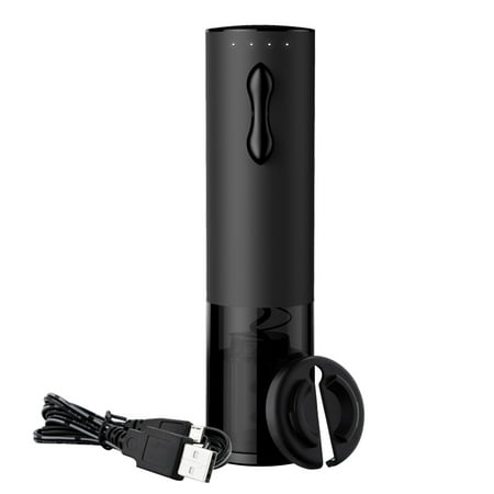 

Rechargeable 500mah Electric Bottle Opener with Foil Cutter Effortless Automatic Cork Opener Versatile Electric Corkscrew for Household Dinner Parties Drinking Wine