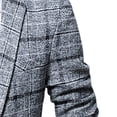 thumbnail image 3 of Mens Suit Jacket Fine Check Woolen Mens Slim and Handsome Suit Top, 3 of 3