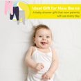 thumbnail image 7 of Spasilk Baby Girls Cotton Pull on Footie Pants Leggings with Feet, Pack of 3, Pink & Navy, 7 of 7