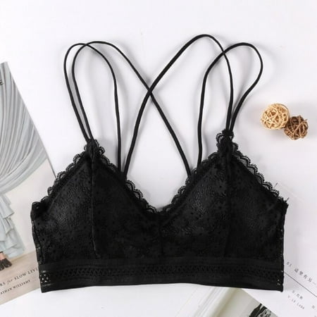 

Promotion!!!Women Bra Without Rims Cross Beauty Back Bralette New Lace Gather Underwear Breasts Lingerie Bra n