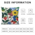 thumbnail image 6 of Acheng Chinoiserie Throw Pillow Case Summer Cherry Lemon Citrus Garden Throw Pillow Cover Oriental Chinese Decorative Pillow Home Culture Square Cushion Cover for Sofa Bed Car,2 Pcs White, 6 of 6