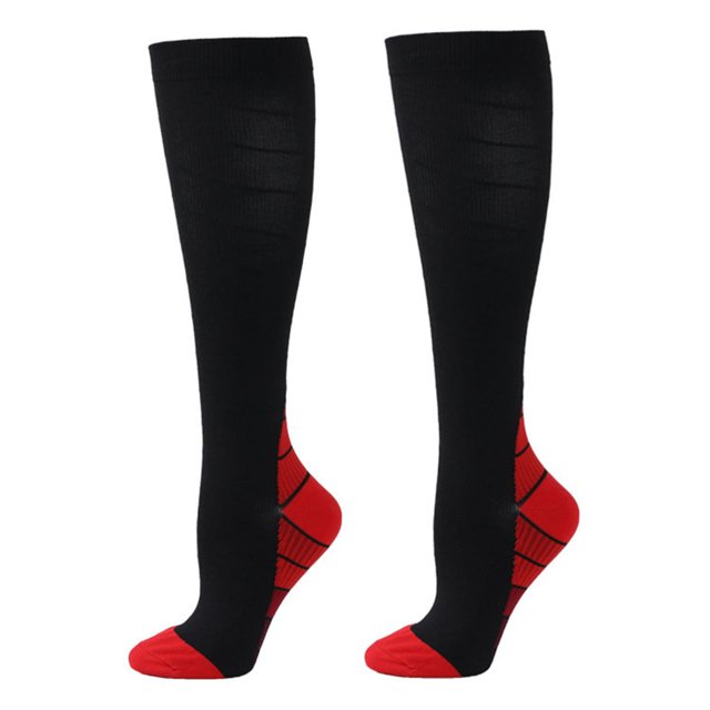 CSChome Bas de Compression 1 Paire Bas de Compression Sport Haute Élasticité - Antidérapant Antichoc Respirant Doux Unisexe Course Voyage