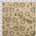 thumbnail image 4 of oneOone Rayon Pale Orange Fabric Bicycle Sewing Fabric By The Yard Printed Diy Clothing Sewing Supplies 56 Inch Wide, 4 of 8