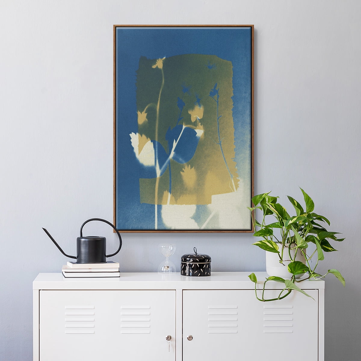 Perfectly Imperfect III Framed Premium Gallery Wrapped Canvas - Ready to Hang - 25 x 37 - Walnut Floating Frame