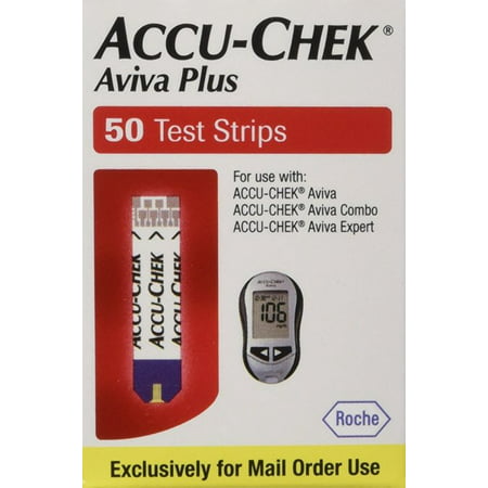 Accu-Chek Aviva Plus Test Strips Box of 50 - 2 Pack 100 (Accu Chek 100 Strips Best Price)