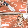 thumbnail image 3 of Safavieh Courtyard Becky Geometric Indoor/Outdoor Area Rug, Terracotta, 9' x 12', 3 of 14
