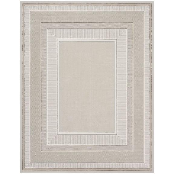 Nourison Glam 9' x 12' Ivory Modern Indoor Rug