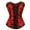 Red, variant on Corset for Women Renaissance Bustier Top Plus Size Green XXL