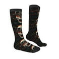 thumbnail image 3 of Daiia Sports Socks Glitch Screaming Skull Printed Novelty Crew Socks for Men Women Knee High Socks Cotton Socks Soft & Breathable Support Unisex Socks, 3 of 9