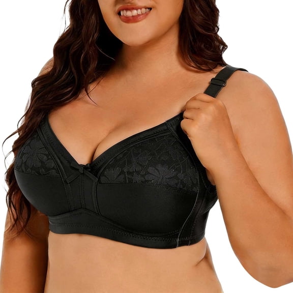 Gunia Wireless Push Up Bras For Women Full Figure Lace Seamless Underwire Bra For Comfortable Support Daily Wear T Shirt Bra With Side Coverage Women'S No Wire Bras