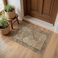 thumbnail image 4 of Area Rug x for Living Room Bedroom Dining Room Washable Rugs Vintage Distressed Print Carpet UltraThin Chenille Low Pile Lightweight Rug with Non Slip Backing Sepia, 4 of 9