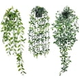 thumbnail image 1 of Raindrops 3Ud Plantas Colgantes Artificiales Con Maceta Decorativas Para Interiores Color Verde Natural, 1 of 6