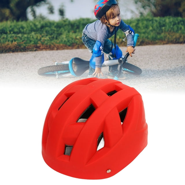 Casque de Vélo pour Enfants, Casque de Cyclisme Respirant pour Enfants Ajustable et Léger pour Trottinette Rouge, Bleu
