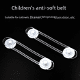 thumbnail image 5 of Equipo de protección para bebés Cerradura de seguridad multifuncional de goma suave transparente Cerradura de refrigerador de mano antipellizco para niños Cinturón suave antiapertura, 5 of 5