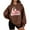 Coffee, variant on Christmas Womens Sweatshirt Oversized Santa Claus Plush Shirt Crew Neck Long Sleeve Pullover Loose Tops