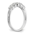 thumbnail image 6 of 14K White Gold Ring Band Wedding Diamond Lab Grown Round, Size 5, 6 of 8