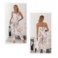 thumbnail image 4 of YUBIKWETE Womens Floral Pajama Set 3 Piece Sleepwear With Robe Camisole And Pants Soft Loungewear, 4 of 4