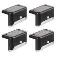 thumbnail image 1 of 4pcs LED lámpara solar al aire libre escalera jardín cerca paso luces de pared (cálido) Tmvgtek Iluminación del hogar multifuncional, 1 of 8