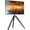 Black & Walnut, variant on FITUEYES Picasso Series Easel TV Stand for 37-65 inch Screens, Modern Corner Stand with Cable Management for Bedroom and Living Room
