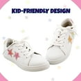 thumbnail image 5 of Kensie Girl Low Top Sneaker Casual Lace Up Shoes Glittery Stars KG93219M, 5 of 8