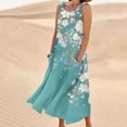 thumbnail image 2 of Midsumdr Summer Dresses for Women 2025 Fashion Boho Floral Printed Sleeveless Round Neck Maxi Dresses Casual Flowy Loose Plus Size Dresses with Pockets, 2 of 5