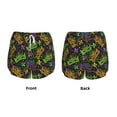 thumbnail image 3 of KLL Mardi Gras Surface Pattern Shorts Women,Athletic Shorts High Waisted Running Shorts Pocket Sporty Short Gym Elastic Workout Shorts-XX-Large, 3 of 7