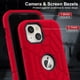 thumbnail image 5 of Funda Grifobes para iPhone 13/14 de 6.1 pulgadas a prueba de golpes, color rojo, 5 of 7