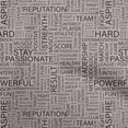thumbnail image 1 of oneOone Georgette Viscose Black Fabric Writing Font Craft Projects Decor Fabric Printed By The Yard 42 Inch Wide, 1 of 1