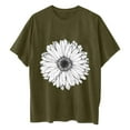 thumbnail image 3 of T-Shirt Décontracté à Col Rond Imprimé pour Femmes Manches Courtes Amples Blouse, 3 of 3