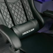 X Rocker Apex PC Gaming Chair with Massage Function and Footrest, Black