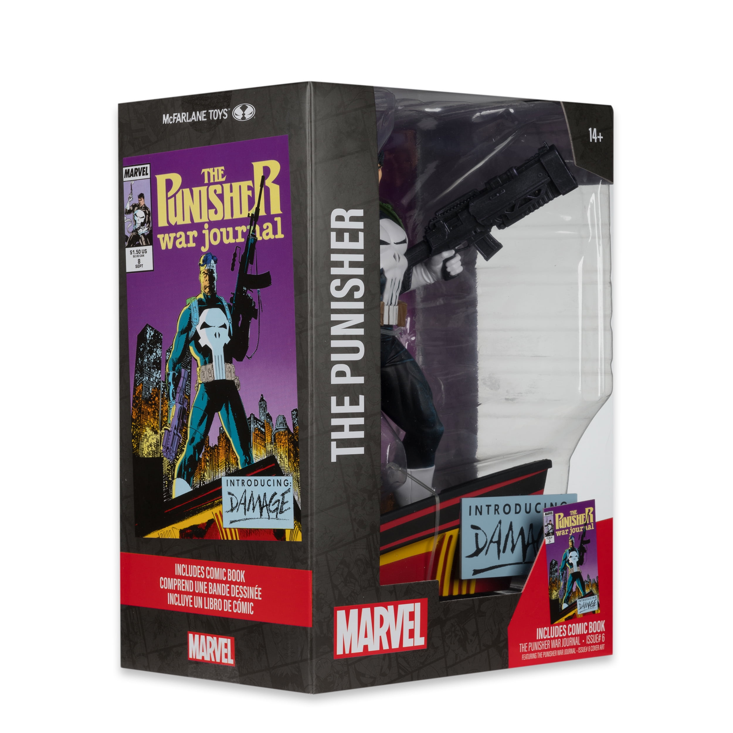 The Punisher 1:6th Scale Collectible w/ Scene & Comic (Marvel: The Punisher War Journal #8) - McFarlane Toys