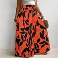 thumbnail image 6 of FchengtaiS Plus Size Womens Flowy Palazzo Pants Wide Leg Baggy Pants Boho Lounge Pants with Pockets, 6 of 7
