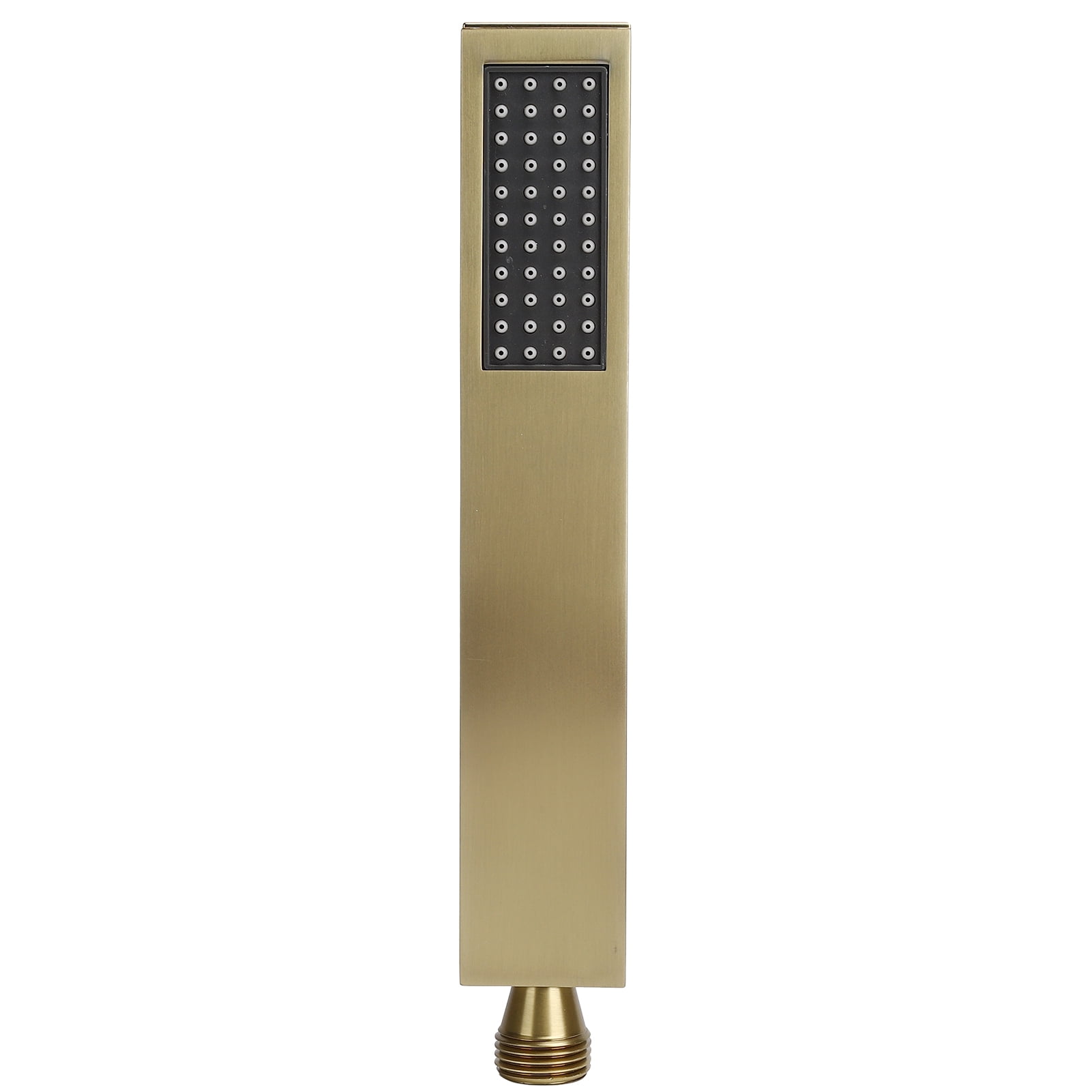Handheld Shower Head – Square Matte Black Full Copper Sprayer With G1/2 Fitting For Bathroom Upgrades