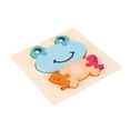 thumbnail image 1 of Rompecabezas de , juguete para niñas pequeñas, reconocimiento de Color de Motor fino juguete de aprendizaje Rana Hugo rompecabezas de madera para niños pequeños, 1 of 4