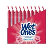 Wet Ones Antibacterial Hand Wipes Travel Pack, 20 Count (Pack of 10)