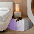 thumbnail image 2 of Round Rugs 3Ft, Purple Gray Ombre Round Area Rug Washable Indoor Throw Carpet, Vintage Country Wooden Small Non Slip Circle Rug for Bedroom Living Room Home Decor Aesthetic, 2 of 8
