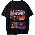 thumbnail image 1 of playera de manga corta con cuello redondo y estampado gráfico para hombre Negro - XL Negro - XL Xishao ropa, 1 of 2