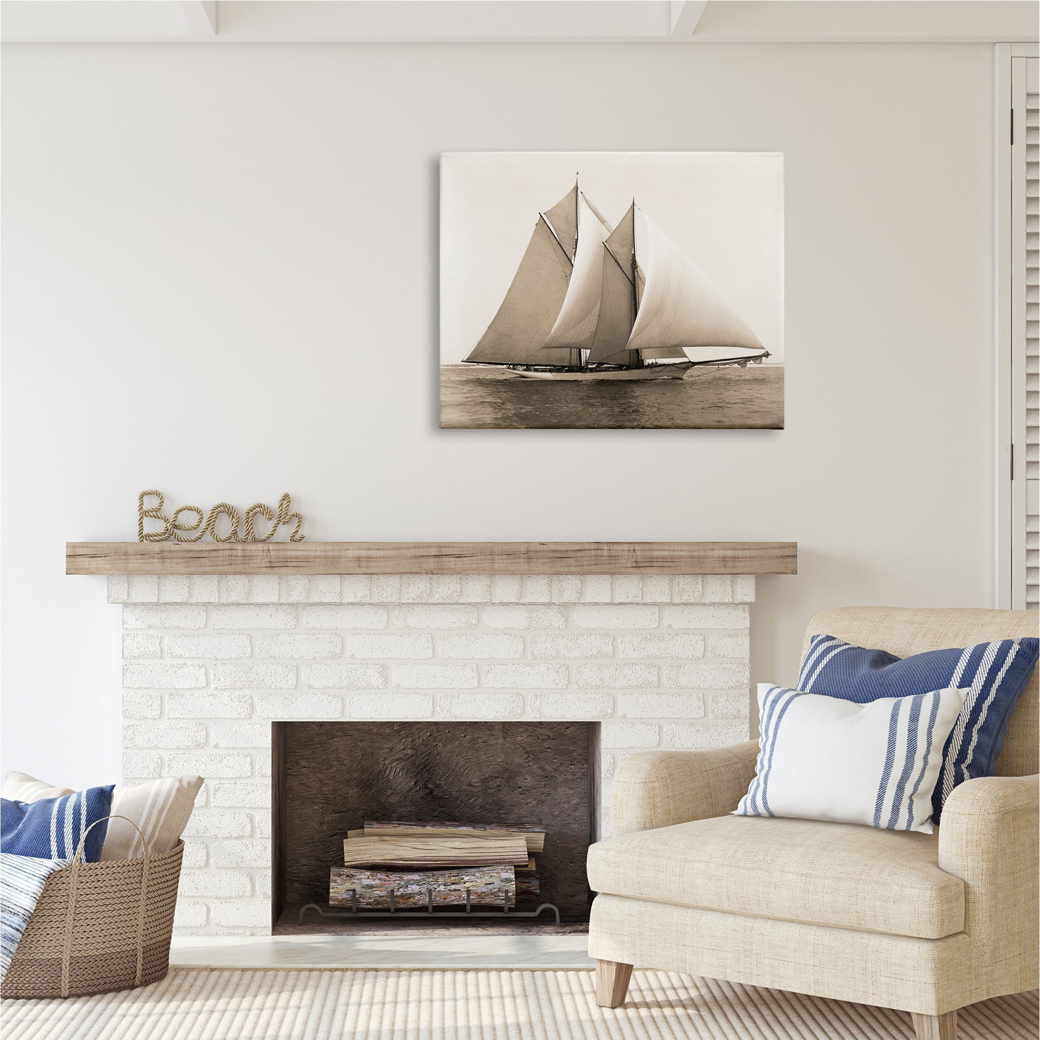 Stupell Industries Nautical Ship Photography Transportation Photography Gallery Wrapped Canvas Print Wall Art, 40 x 30