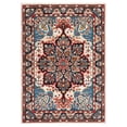 thumbnail image 2 of SAFAVIEH Riviera Ulysses Medallion Polyester Machine Washable Area Rug, Blue/Beige, 5'5" x 7'7", 2 of 13