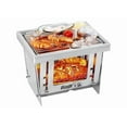 thumbnail image 2 of Stainless Steel Grill Portable Wood Burning Camping Stove Folding BBQ Grill Windproof Picnic Tool, 2 of 8