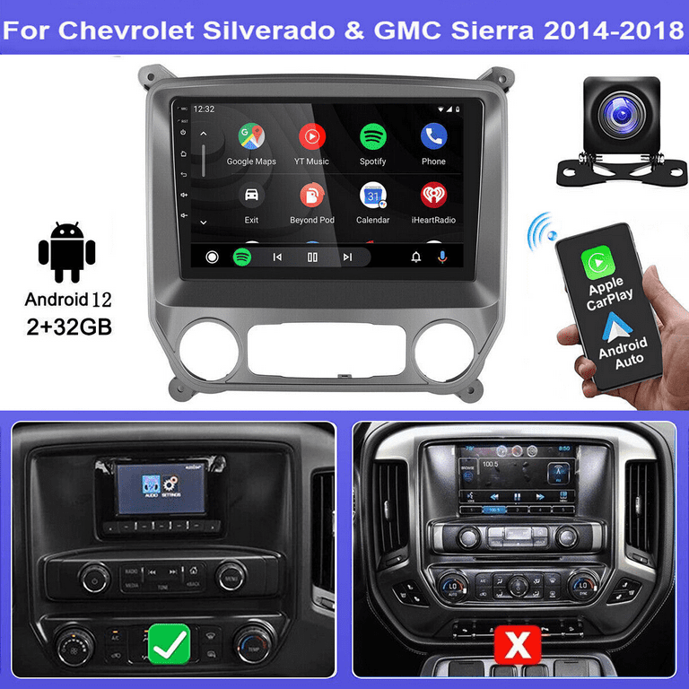 Car Radio Stereo for Chevrolet Silverado GMC Sierra 2014-2018