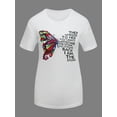 thumbnail image 2 of Lovelywholesale Butterfly Letter Print T-shirt, 2 of 4