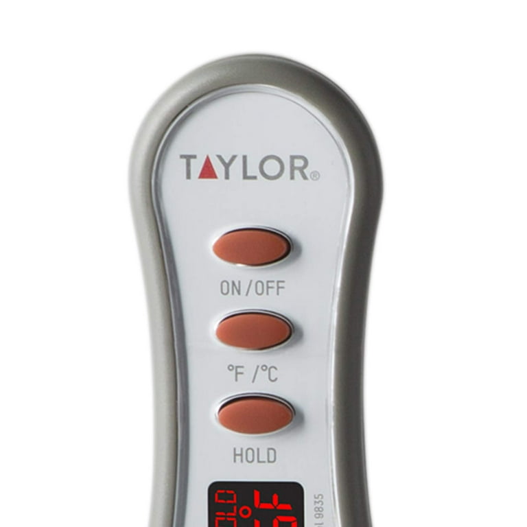 Taylor Compact Waterproof Digital Pen Meat Thermometer with Cover Gray