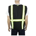 thumbnail image 2 of Safety Depot Black Reflective Safety Vest with Pockets 8038-BK-L, 2 of 2