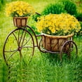 thumbnail image 4 of Morttic 8 bundlesArtificial Daisies UV Resistant Flowers Outdoor Chrysanthemum Mums Fake Plants White Gerber Daisy Greenery Plastic Faux Cemetery Flowers for Graves Hanging Outside Planter  (Yellow), 4 of 8