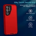 thumbnail image 3 of Entronix Heavy Duty Case for Galaxy S26 Ultra, Shockproof Dustproof Triple Layer Protective Cover, Red, 3 of 6