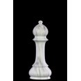 thumbnail image 1 of Stylish Ceramic Chess Piece "Bishop" Figurine - White - Benzara, 1 of 2